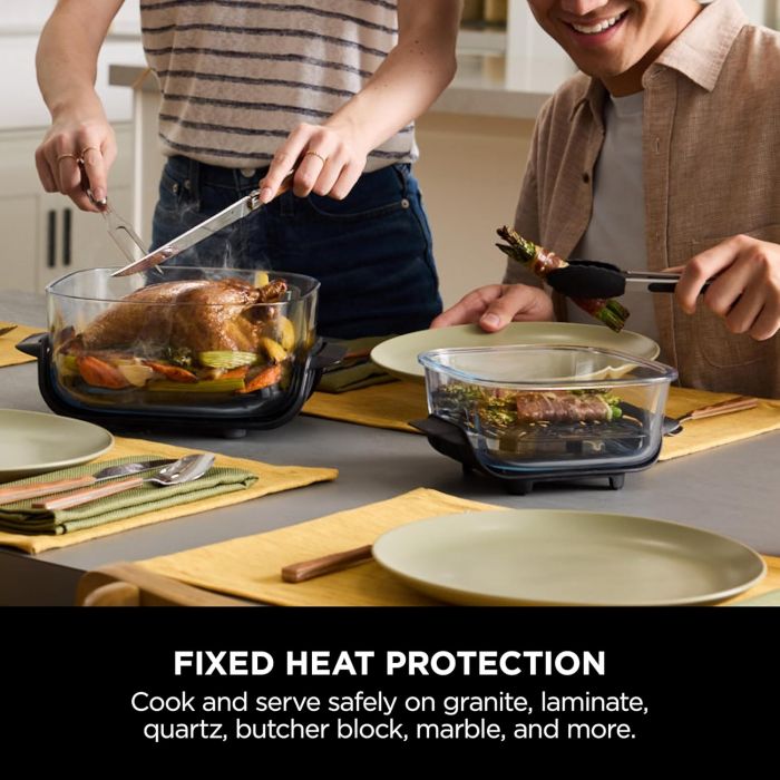 Ninja CRISPi 4-in-1 Portable Glass Air Fryer Cooking System - Stone | FN101UKST