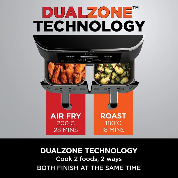 Ninja Foodie Dual Zone Air Fryer - Black | AF300UK