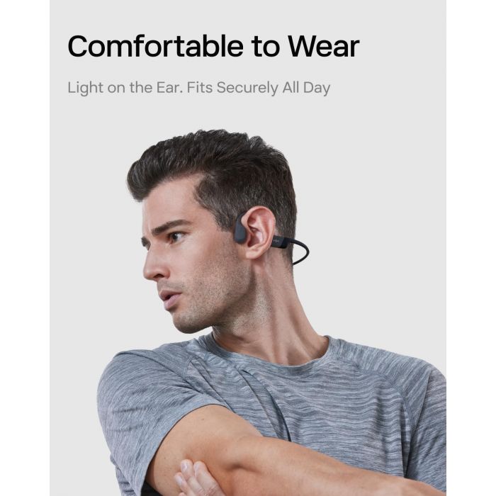 Shokz OpenRun Mini Open Ear Wireless Headphones - Black | 38-S806