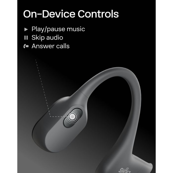 Shokz OpenRun Mini Open Ear Wireless Headphones - Black | 38-S806