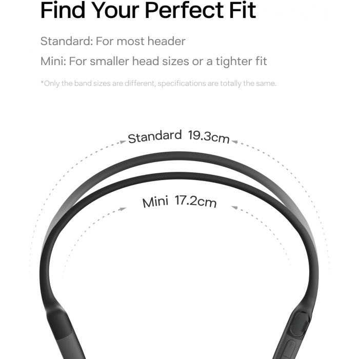 Shokz OpenRun Mini Open Ear Wireless Headphones - Black | 38-S806
