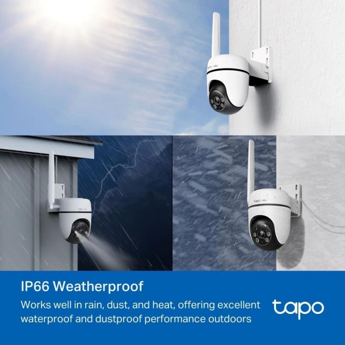 Tapo Pan/Tilt 4G LTE Outdoor Security Camera - White | C501GW