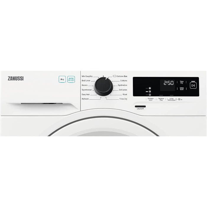 Zanussi 8kg Freestanding Heat Pump Tumble Dryer - White | ZDH87A2