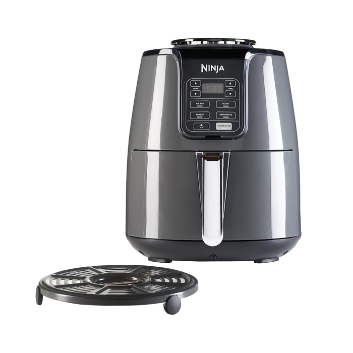Ninja 4-In-1 Air Fryer Dehydrator Grey AF100UK Telfords