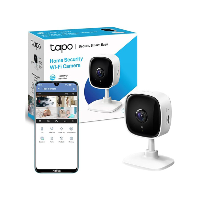 TP-Link Tapo Home Security Wi-Fi Camera White C100 Telfords