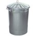 Galvanised Dustbin with lid 90LT | 47461