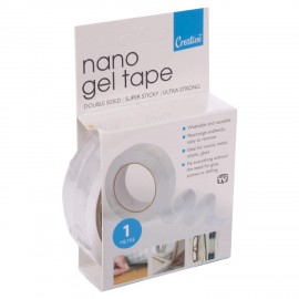 CREATIVE Nano Double Sided Super Sticky Ultra Strong Gel Tape 1M | C7333