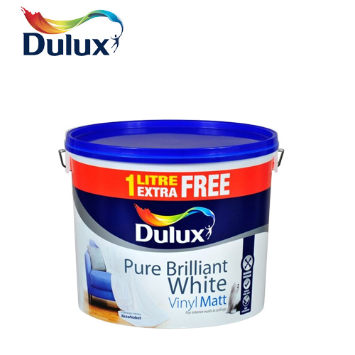 Dulux Pure Brilliant White Vinyl Matt 11L Interior Paint | 5084117