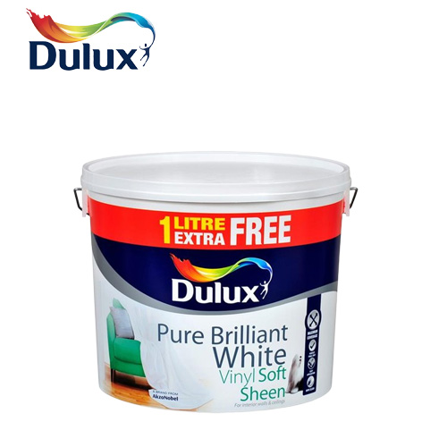 Dulux Pure Brilliant White Vinyl Soft Sheen 11L Interior Paint | 5084140