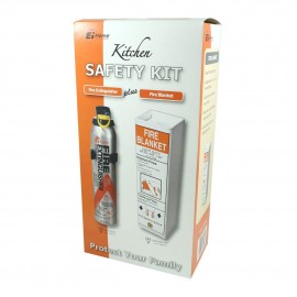 EI ELECTRONICS Kitchen Fire Safety Kit  Extinguisher & Blanket | EI1006