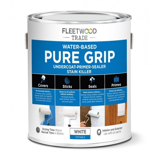 FLEETWOOD Pure Grip Water Based Primer 500ml WHITE | 71986