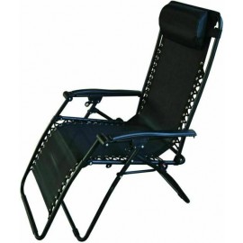 TEXTLINE Reclining Garden Chair BLACK | BB-FC114BL