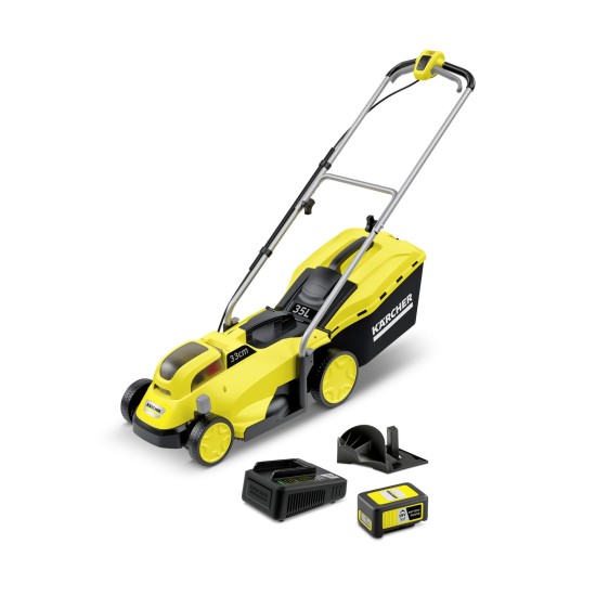 Karcher LMO 18v 35L Cordless Battery Fast Charger Push Lawnmower | 1.444-402.0