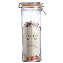 KILNER Facetted Glass Clip Top Jar 2.2L | 414834