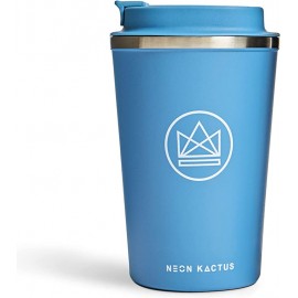 NEON KACTUS Double-Walled Stainless Steel Reusable Coffee Cup BLUE | 1220282