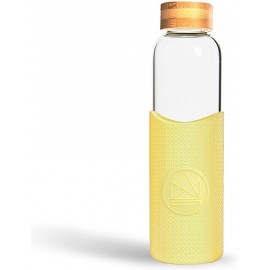 NEON KACTUS Glass Water Bottles 550ml YELLOW | 1220268