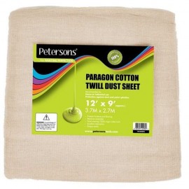 PETERSON'S Paragon Cotton Twill Dust Sheet 12ft X 9ft | 69422