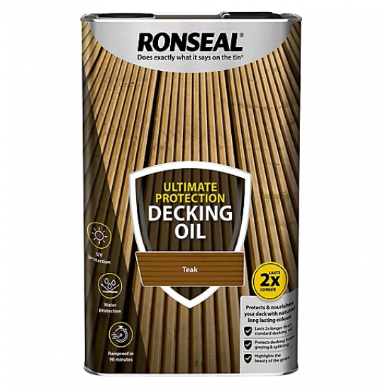 RONSEAL Ultimate Decking Oil 5L TEAK | 72778