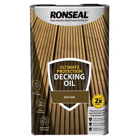 RONSEAL Ultimate Decking Oil 5L DARK OAK | 72779