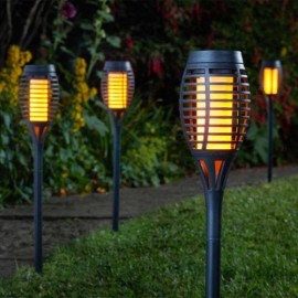 SMART GARDEN Party Flaming Torch 5 Piece Carry Pack BLACK | 1012000