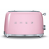 SMEG 50's Retro Style Aesthetic 2 Slice Toaster PINK | TSF02PKEU
