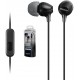 SONY Earphones with Smartphone Mic & Control BLACK | MDR-EX15AP