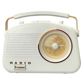 Steepletone Brighton Retro Radio WHITE/COPPER | 395178
