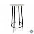 TARA Sofia Bar Table with Marbled Glass Top | TL5368DS