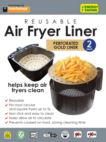 Toastabags 2 Natural Air Fryer Liners