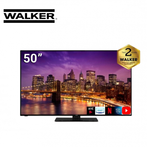 WALKER 50” HDR Ultra HD Slim 4K Smart TV with Satellite Tuner| WP4K50231BRD