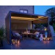 Royce Cube Outdoor Garden Gazebo 3.6m x 4m - with Screens & Solar LED Lighting | C-47119