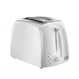 Russell Hobbs Textures White 2 Slice Plastic Toaster | 21640