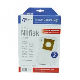 4 Your Home Nilfisk GM200 Replacement Vacuum Cleaner Bags (EXSMFB156)