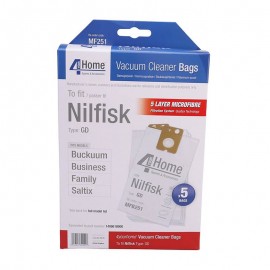 4 Your Home Nilfisk Family-Business Replacement Vacuum Cleaner Bags | EXSMFB251