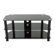 TV Stand for up to 50" TV Black Glass - SDC1000CMBB