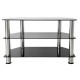 TV Stand for up to 42" TV Black Glass - SDC800CMBB